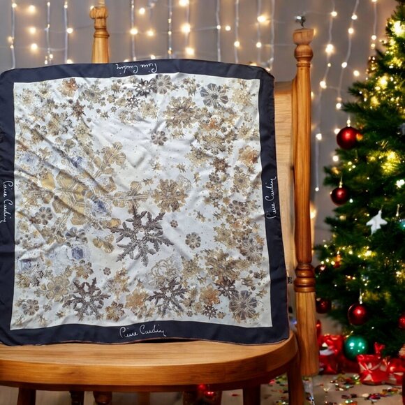 Pierre Cardin Vintage Scarf Size 34x34 in 100% ipek silk - Picture 8 of 8